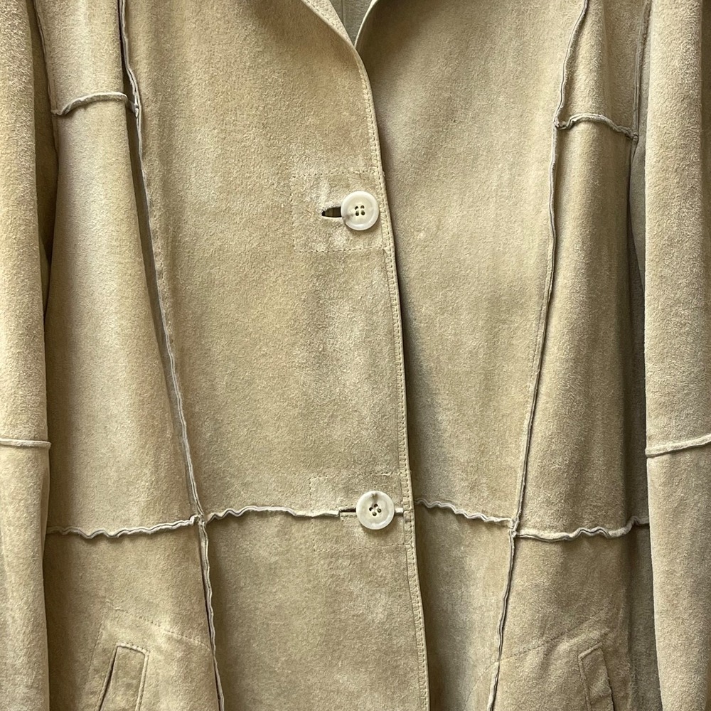 Reversible Leather Boho Suede Leather Women's Duster Jacket Coat Size Medium‎ - Picture 2 of 16